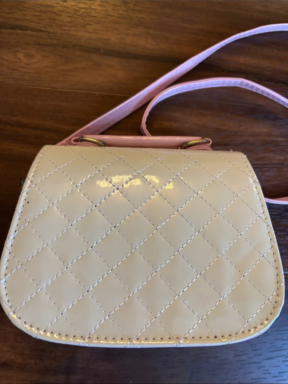 Cute Pink & Cream Bunny Crossbody Bag